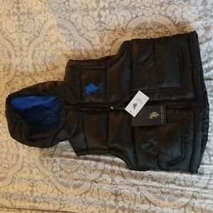 U.S. Polo Puffer Vest with Hoodie